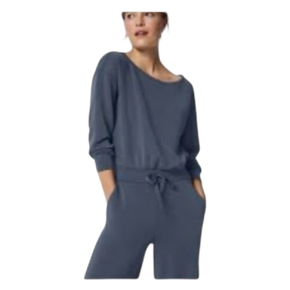 SPANX Air Essential Wide Leg Jumpsuit Off the Shoulder Design Sz. 1X - Picture 4 of 17